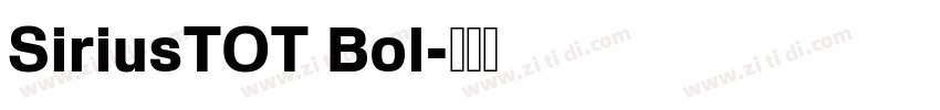 SiriusTOT Bol字体转换
